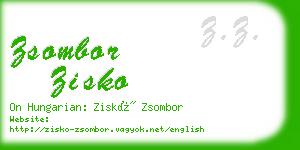 zsombor zisko business card